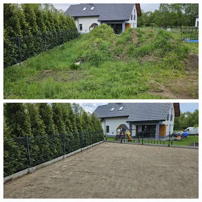 Zakładanie trawnika, równanie terenu, glebogryzarka separacyjna, wypożyczalnia sprzętu ogrodowego